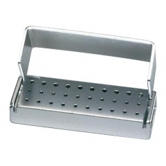 Palmero Healthcare Anodized Aluminum 30-Hole Bur Blocks - Latch